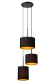 Lampa wisząca MAYA czarny Ø46 cm. 3xE27
