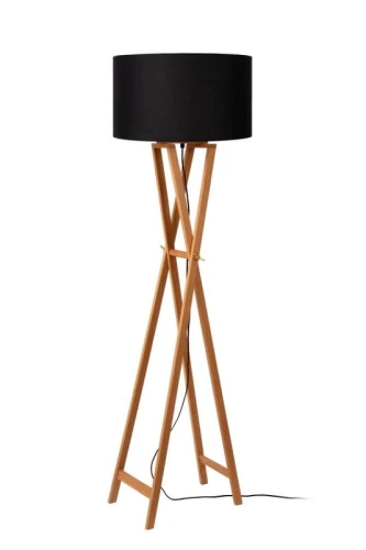 Lampa podłogowa stojąca TRAFALGAR brązowy - czarny E27