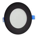 RIGEL R120 czarna okrągła Ø 12cm. LED 4,8W 4000K 550lm Oprawa podtynkowa z zasilaczem