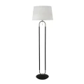 Lampa podłogowa stojąca Jazz czarny-srebrny-biały E27