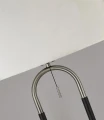 Lampa podłogowa stojąca Jazz czarny-srebrny-biały E27