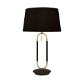 Lampa stołowa Jazz czarny mat-mosiądz satyna-czarny E27