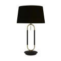 Lampa stołowa Jazz czarny mat-mosiądz satyna-czarny E27
