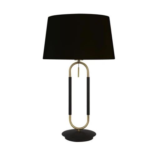 Lampa stołowa Jazz czarny mat-mosiądz satyna-czarny E27