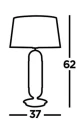 Lampa stołowa Jazz czarny mat-mosiądz satyna-czarny E27