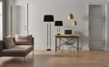 Lampa stołowa Jazz czarny mat-mosiądz satyna-czarny E27