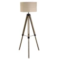 Lampa podłogowa stojąca trójnóg Easel jasny brązowy - beżowy E27