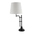 Lampa stołowa Munich czarny mat - beżowy E27