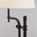 Lampa stołowa Munich czarny mat - beżowy E27