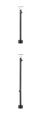 Lampa ogrodowa stojąca obrotowa BORJA czarny piaskowy wys. 60cm.