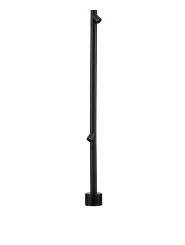 Lampa ogrodowa stojąca obrotowa BORJA czarny piaskowy wys. 90cm.