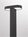 Lampa ogrodowa stojąca podwójna SALTILLO ciemny antracyt wys. 50cm.