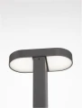 Lampa ogrodowa stojąca podwójna SALTILLO ciemny antracyt wys. 75cm.