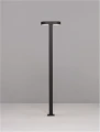 Lampa ogrodowa stojąca podwójna SALTILLO ciemny antracyt wys. 75cm.