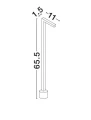 Lampa ogrodowa stojąca CHIMBOTE rdzawy wys. 65cm.