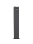 MONCLOVA czarny piaskowy wys. 80cm. LED 6W 3000K Lampa ogrodowa stojąca dół z dyfuzorem antyodblaskowym