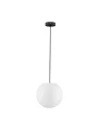Zewnętrzna lampa wisząca CELENDIN biały śr. 30cm.