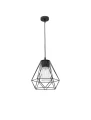 Zewnętrzna lampa wisząca PICHANAL czarny piaskowy E27