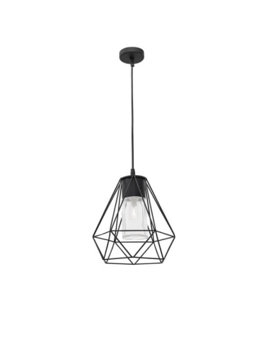Zewnętrzna lampa wisząca PICHANAL czarny piaskowy E27