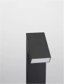 Lampa ogrodowa stojąca dyfuzorem antyodblaskowym MONOVA czarny piaskowy wys. 80cm.