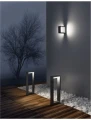 Lampa ogrodowa stojąca MORALEJA prostokątny ciemnoszary wys. 50cm. LED