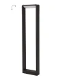 Lampa ogrodowa stojąca z regulowaną głowicą BARCELONETA czarny piaskowy wys. 80cm.
