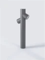 Lampa ogrodowa stojąca MANICARAGUA ciemnoszary wys. 60cm. 2xGU10