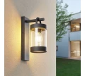 Kinkiet zewnętrzny z czujnikiem zmierzchu Sambesi Antracyt E27 IP44 Trio 204160142