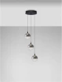 Lampa wisząca ściemnialna LURVELA czarny mat | gradientowy dymny