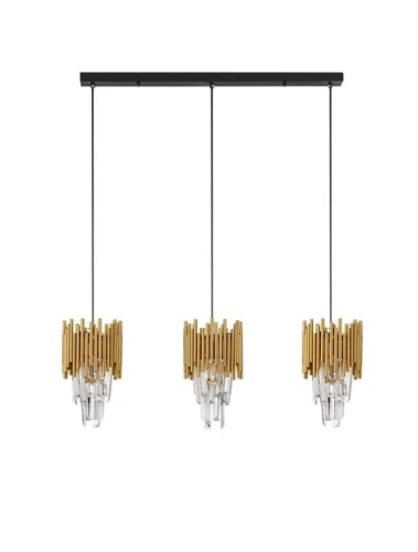 Lampa wisząca PELAVRO złoty 3xE14