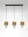 Lampa wisząca PELAVRO złoty 3xE14