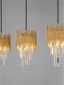 Lampa wisząca PELAVRO złoty 3xE14