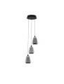 Lampa wisząca ściemnialna RORIZNO czarny mat | przydymiony śr. 28cm. LED Dim.
