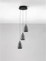 Lampa wisząca ściemnialna RORIZNO czarny mat | przydymiony śr. 28cm. LED Dim.