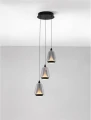 Lampa wisząca ściemnialna RORIZNO czarny mat | przydymiony śr. 28cm. LED Dim.