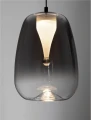Lampa wisząca JAREVIA czarny mat | przydymiony