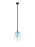 JAREVIA czarny mat | niebieski śr. 16cm. LED 3W 3000K Lampa wisząca