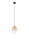 JAREVIA czarny mat | bursztynowy śr. 16cm. LED 3W 3000K Lampa wisząca