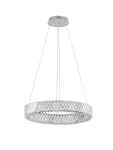 CANLIRA kryształ | nikiel śr. 60cm. LED Dim 42W 3000K Lampa wisząca ściemnialna