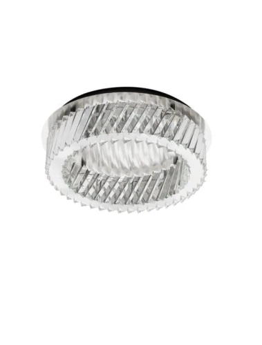 Lampa sufitowa ściemnialna CANLIRA kryształ | nikiel śr. 43cm. LED Dim