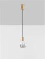 Lampa wisząca SARDUNO mosiądz | przydymiony śr. 16cm. LED 8W 3000K