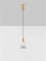Lampa wisząca SARDUNO mosiądz | przydymiony śr. 16cm. LED 8W 3000K