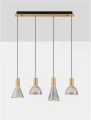 Lampa wisząca ściemnialna SARDUNO mosiądz | przydymiony LED Dim.