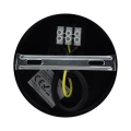 Oprawa sufitowa wisząca SERIA ZERO 2m E27 OSW-1 Czarny połysk