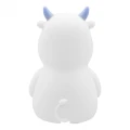 Lampka dziecięca nocna ściemnialna LED Krówka biały-niebieski