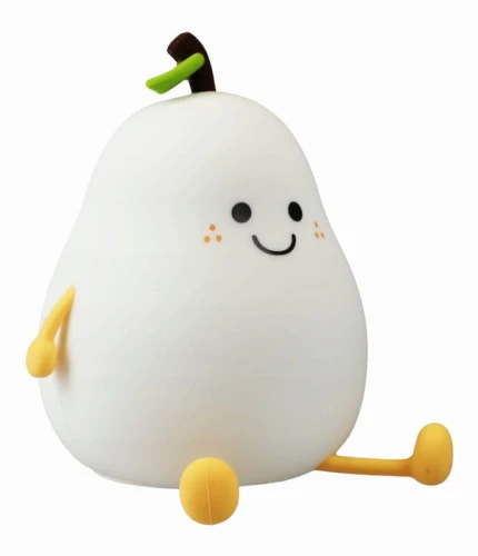 Lampka dziecięca nocna ściemnialna LED RGB Gruszka biały