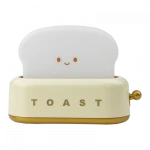 LED Toster żółty | biały Lampka dziecięca nocna ściemnialna