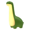 Lampka dziecięca nocna ściemnialna LED Dinozaur zielony | biały