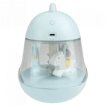 LED 5W RGB 3000K niebieska Pozytywka lampka nocna dziecięca