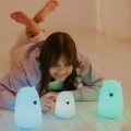 Lampka nocna dziecięca Miś mały niebieski LED 0,3W RGB+WW /NB